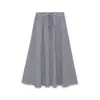 Roupas Femininas Transfronteiriças 2026 Moda Europeia e Americana Versátil Casual Cintura Elástica Pequeno Xadrez Saia Midi Feminina G80482