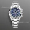 Comercio Electrónico Transfronterizo Popular Daytona Tres Ojos Seis Pines Reloj Mecánico Cronógrafo Multifunción Luminoso Acero Inoxidable Correa Calendario