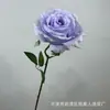 Buquê de Flor Artificial Anna Rosa Único, Flor de Seda Falsa para Arranjos de Casamento, Flor de Plástico com Toque de Luxo para Decoração
