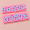 Molde de silicona con forma de tarjeta digital 0-9 para hornear pasteles DIY