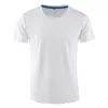 Va01 # Camiseta de Manga Curta com Gola V e Gola Redonda, Secagem Rápida, Esportiva Casual, Simples, Moderna, Respirável, Confortável, Versátil, Mesmo Estilo para Homens e Mulheres