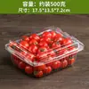 Caixa de Embalagem Descartável para Frutas Caixa Plástica Transparente Caixa de Embalagem para Morango 0,5kg Retangular com Tampa 500g