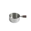 Copo de Molho com Cabo Curto de Madeira Aço Inoxidável Copo de Molho para Steak Ocidental Copo Medidor de Grãos de Café Colher Medidora Ferramentas de Confeitaria