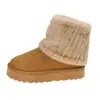 Outono de 2026 Novo Tamanho Grande Feminino Casual Confortável Estilo Europeu e Americano Fashionável Botas Peludas para Exterior Tamanho Único