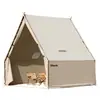 Tienda de campaña al aire libre Camping Triángulo Estrella Restaurante Catering Barbacoa Olla caliente Casa de huéspedes Techo impermeable A prueba de viento Zona escénica Exterior