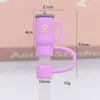 Nuevo tapón de tapa de pajita a prueba de polvo de gran diámetro de 10 mm se puede reciclar linda taza de té de leche tapón de pajita grueso fabricantes suministro