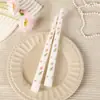 Procesamiento Personalizado OEM Transfronterizo Pegatina Vela de Varilla Larga Venta al por Mayor Navidad Halloween Impresión Varilla Cera Amazon ODM