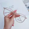 Gafas de Marco Grande con Material Personalizado, Estilo Retro, Modelo Popular en Línea, Te Hace Ver Más Delgado Sin Maquillaje, Luz Azul Anti-Azul, Etiqueta Personalizada
