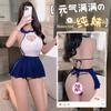 Lingerie sexy saia curta sexy reveladora uniforme de marinheiro tenta estudantes a mostrar os seios traje de role-playing uma geração de cabelo