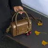Bolsa de Mão Quadrada Pequena Versátil e Moderna para Mulheres 2025 Outono Nova Moda Elegante Diária Color-Blocking Ombro Transversal
