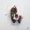 Estilo Floresta Gato Urso Retro Boneca Fofa Bordado Pônei Artesanal Estilo Artístico Enfeites Decorativos Acessórios