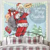 Tapeçaria de Natal Nova Pano de Pendurar Transfronteiriço Pano de Fundo Decorativo Sala de Fundo de Natal Atmosfera de Feriado Pano de Parede Estilo Americano