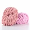 Fio de Chenille Grosso de 2cm para Mantas e Almofadas DIY Fio Islandês Justo Extra Grosso para Tricô à Mão