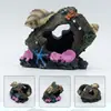 Decoração de Paisagismo para Aquário, Artesanato Subaquático para Aquários, Esconderijos para Camarões e Caranguejos, Ornamentos Decorativos de Resina em Forma de Barril de Vinho