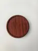 Posavasos Hechos de Secuoya, Madera de Acacia, Bambú, Almohadillas Aislantes de Calor, Madera de Nogal Negro, Posavasos Redondos y Cuadrados de Madera Maciza para Té Kung Fu