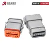 Conector automotivo DT06-2S-E008 conector à prova d'água DT04-12PA-E008 macho e fêmea plug de alta cobertura