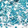 Venta Caliente Transfronteriza 1440 Piezas de Decoraciones para Uñas, Tamaños Mixtos en Bolsas, Vidrio de Cristal DIY Brillantes Coloridos de Fondo Plano