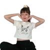 Camiseta Corta de Manga Corta para Hermanas Mejores Amigas Mujer 2024 Verano Nuevo Estilo Coreano Moderno Revela Ombligo Estilo Harajuku Tops para Estudiantes