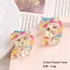 Accesorios de resina de dibujos animados para manualidades joyería transfronteriza destello fino accesorio de pinza para el pelo de crema de caballo único funda de teléfono móvil hebilla de zapato