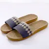Nuevas Zapatillas de Casa para Pareja de Algodón y Lino para Mujer Hogar Antideslizantes para Hombre y Mujer Suela Gruesa Verano Venta al por Mayor
