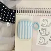 Funda minimalista de estilo coreano con rayas para auriculares Airpods de 4ª generación, adecuada para auriculares Bluetooth Apple de 3ª generación Pro2