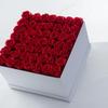 Balde Abraço de Flores Eternas Presente Dia das Mães Caixa Quadrada de 4 Peças Rosas Eternas Mais Vendido Corrimão de Escada Decoração de Casamento