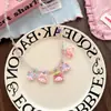 Collar de Princesa de Dibujos Animados de Resina Lindo para Niños Coreanos Cadena de Cuello con Colgante de Perlas de Color Dopamina para Primavera y Verano Decoraciones