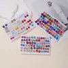 Venta Caliente Transfronteriza de 36 Pares de Juegos de Aretes Geométricos, Accesorios de Aretes de Flor y Animal de Plástico para Mujeres, Aretes Pequeños con Pedrería al por Mayor