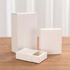 Cajas de Cartón Kraft Plegables con Cajón en Stock, Empaque Mate de Cartulina Blanca para Ropa Interior y Calcetines, Empaque Transparente Ecológico, Personalización al por Mayor