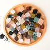 Bloque Crudo de Cristal Natural Forma Geométrica Cubo Piedra Suelta Maceta Acuario Piedra de Paisajismo Piedra para Vino Helado Gránulos Cuadrados