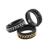 Anillos de Acero Inoxidable Transfronterizos Europeos y Americanos para Mujer, Anillos Mate Esmerilados para Hombre, Anillos Giratorios de Acero de Titanio que No se Desvanecen al por Mayor