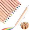 Lápiz arcoíris de 7 colores, lápiz multicolor, lápiz arcoíris, lápiz de color mixto degradado, lápiz para dibujo a mano de niños