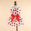 Vestido Listrado Borboleta para Pets, Roupa Leve de Primavera/Verão para Gatos e Cachorros, Adequado para Buldogues Franceses, Corgis, Cães Teddy, Poodles