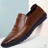 Zapatos para Hombre, Zapatos Casuales Cómodos, Zapatos Tipo Mocasín de Suela Suave, Zapatos Casuales Slip-On para Hombre de PU, Zapatos Casuales para Hombre de Exportación
