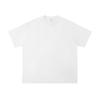 Camiseta de peso pesado con cuello redondo, holgada de manga corta, versátil para hombre, simple, para el día a día, moda casual, retro, básica.