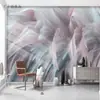 Papel Pintado con Patrón Abstracto de Crema Estilo Francés Tela para Pared de Fondo de TV Sala de Estar Dormitorio Tela de Pared de Alta Gama
