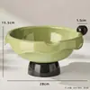 Frutero Drenable de Alta Apariencia con Patas Altas para Sala de Estar, Charola de Frutas para Año Nuevo, Ensaladera, Plato para Dulces y Snacks de Mesa de Café, Plato para Frutas Secas