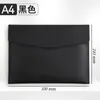Maletín de negocios A4, bolsa para documentos, carpeta impermeable, bolsa de archivo de cuero engrosado, se puede imprimir con logo, en stock