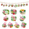 Novo Pingente Pequeno de Flamingo Havaiano Amazon Tugs Pendurados Layout do Local Decoração para Festa de Verão