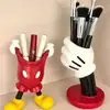 Tubo de Almacenamiento de Pantalones de Mickey Mouse Portalápices Adornos de Escritorio Brochas de Maquillaje Tubo de Almacenamiento Multifuncional Tubo de Arreglo Floral de Mano de Mickey Mouse