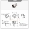 Dobradiça de Pequeno Torque, Eixo Giratório com Amortecimento Mini, Dobradiça Oculta, Luminária de Mesa com Torque Ajustável, Batente Ajustável Livremente