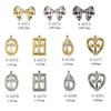 Nuevas Joyas para Uñas LZ Corazón de Crohn Cruz Cuadrado Largo Amor Gota de Agua Joyería Lazo Uñas Accesorios Estéreo