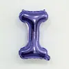 Globos de Película de Aluminio Morados de 16 pulgadas Alfanuméricos 0-9 A-Z Arreglos de Cumpleaños Decoraciones Globos de Papel de Aluminio Venta al por Mayor