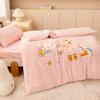 Tipo Otoño e Invierno una Manta de Felpa de Leche Bordada Cubierta de Cama de Guardería Juego de Tres Piezas Relleno de Colcha de Algodón para Niños Juego de Seis Piezas
