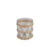 Conjunto de Vasos de Vidro Tecidos com Palha Transfronteiriço Criativo Banheiro Casa Artesanato Tecido Feito à Mão Copo para Vela Aromaterapia Atacado