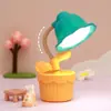 Segunda Lâmpada de Mesa Flor com Dimerização Carregamento USB Lâmpada de Mesa LED para Leitura de Estudante Luz de Cabeceira Noturna para Crianças Presentes Escolares