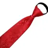 Fabricante Hombres Negros Casual Rayas Azules Corbata de Negocios Corbata Perezosa 8cm Corbata sin Corbata al por Mayor Cremallera
