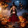 Comercio exterior transfronterizo estilo europeo y americano vestido de Halloween 2026 nuevo personaje de fantasía oscura de bruja y vampiro vestido de fiesta