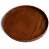 Promoção Quente Preço Especial Bandeja de Chá de Madeira Maciça Estilo Japonês Bandeja de Chá e Comida Mesa Redonda Louça Conjunto de Chá