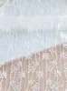Tela de Encaje de Malla Blanca Cortina Tela para Fondo de Foto de Boda Mantel Tela para Vestido Ropa
